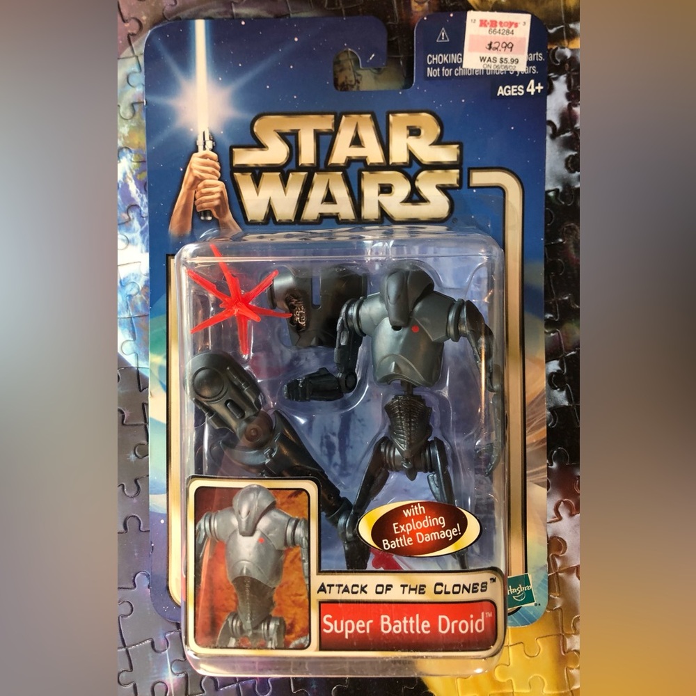 STAR WARS Collectible Action Figure by Hasbro! - Super Battle Droid - New!